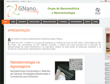 Tablet Screenshot of nanomedicina.com.br